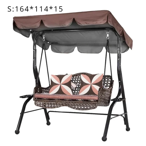 6000D Waterproof Swing Chair Awning Rain Cover - Ruffled Top Replacement - Image 4