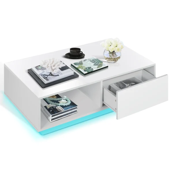 Stylish LED Coffee Table - Modern Family Leisure Furniture - Image 3