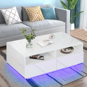Stylish LED Coffee Table - Modern Family Leisure Furniture